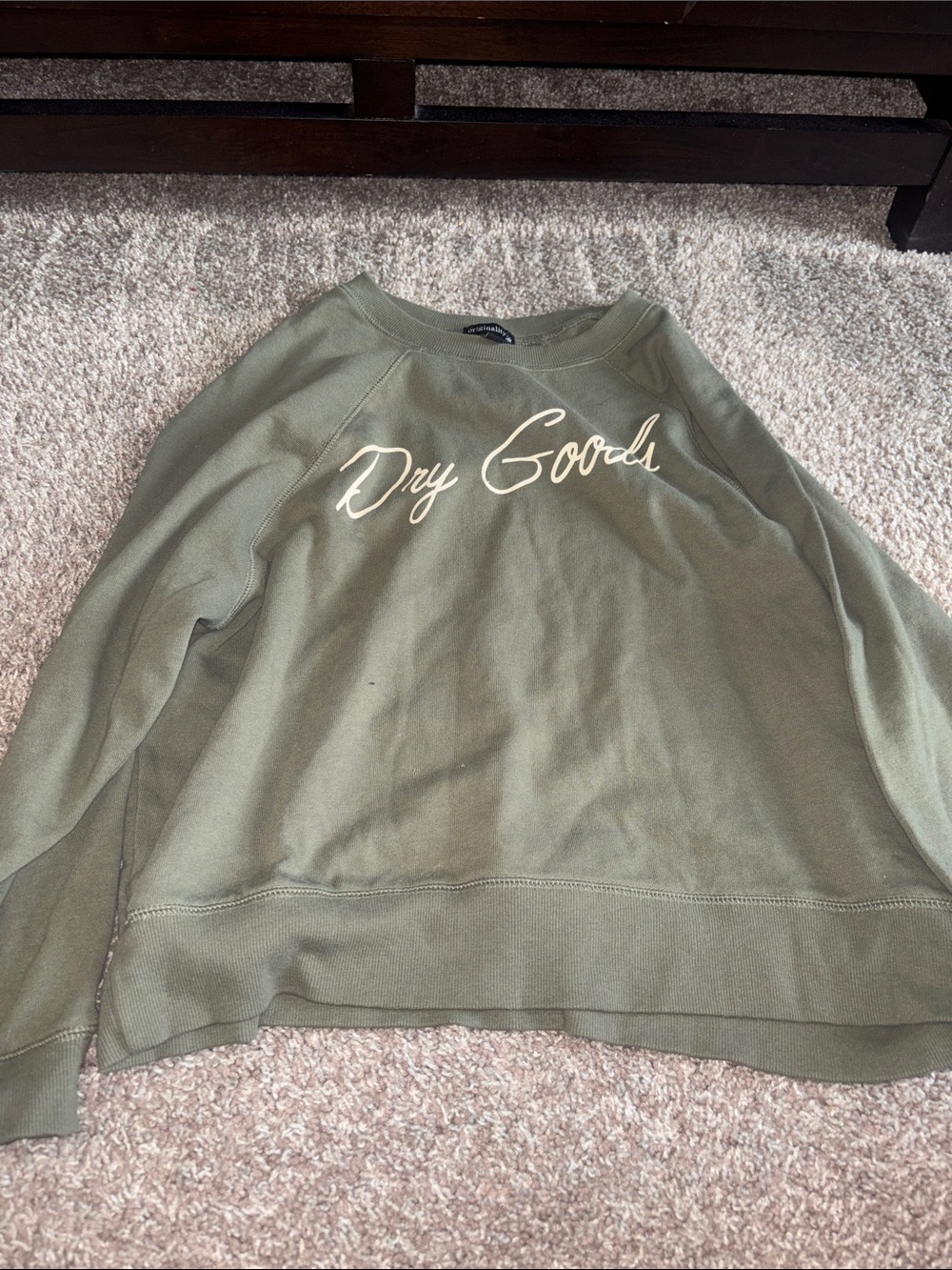 Olive Green dry goods crewneck